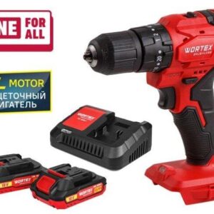 Ударная дрель-шуруповерт Wortex BD 2030-1 DLi 1333424 (с 2-мя АКБ)