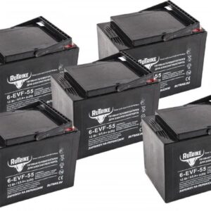 Комплект тяговых аккумуляторов RuTrike 6-EVF-55 (60V55A/H C3)