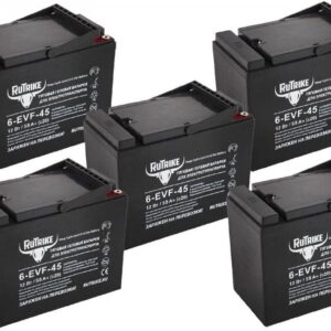 Комплект тяговых аккумуляторов RuTrike 6-EVF-45 (60V45A/H C3)