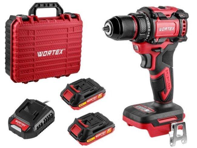 Дрель-шуруповерт Wortex BD 2025 DLi 1329837 (с 2-мя АКБ, кейс)