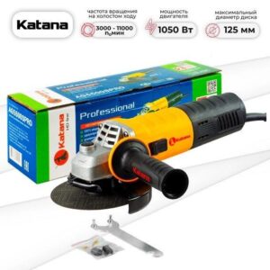 Углошлифмашина одноручная KATANA HD line AG5500S PRO (1050Вт, SDS кожух, SDS гайка, рег. об)