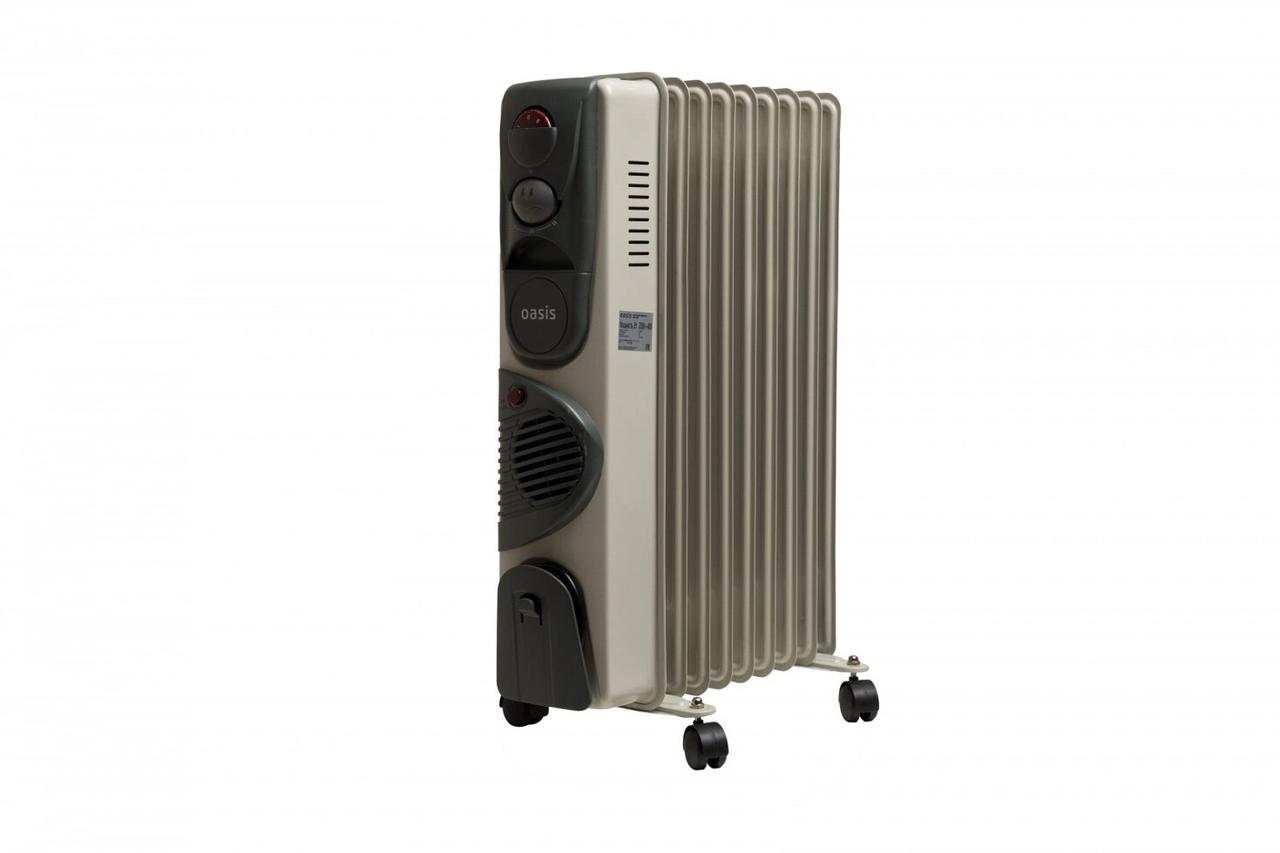 Радиатор масляный Oasis BB-15T (7 секций, 1500+400 Вт, до 15 м2, тепловентилятор)