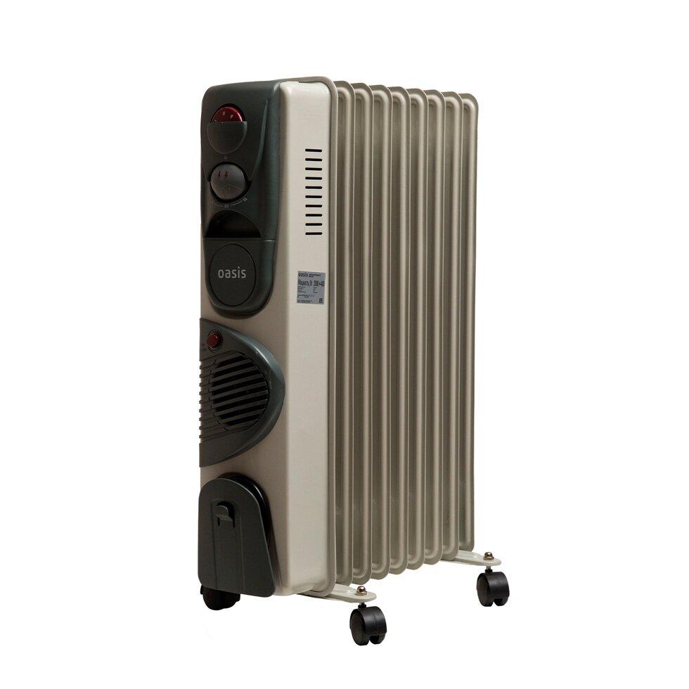 Радиатор масляный Oasis BB-20T (9 секций, 2000+400 Вт, до 20 м2, тепловентилятор)