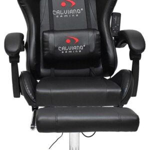 Массажные кресла Вибромассажное кресло Calviano AVANTI ULTIMATO total black с подножкой