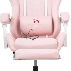 Массажные кресла Вибромассажное кресло Calviano 1584 розовая ткань